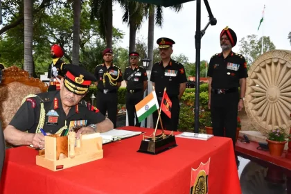 Lt Gen Pushpendra Singh and Other Officers