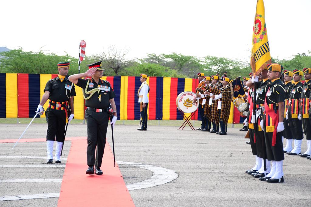 Lt Gen Pushpendra Singh at Ceremony