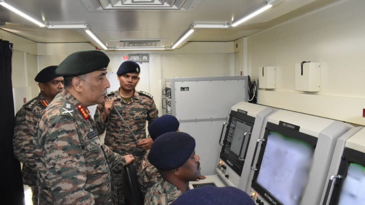 Lt Gen Sandeep Jain Reviewing 1