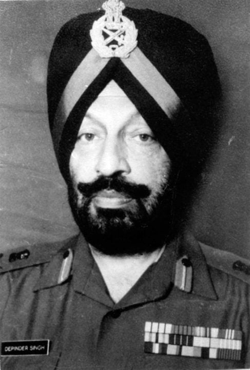 Lt General Depinder Singh