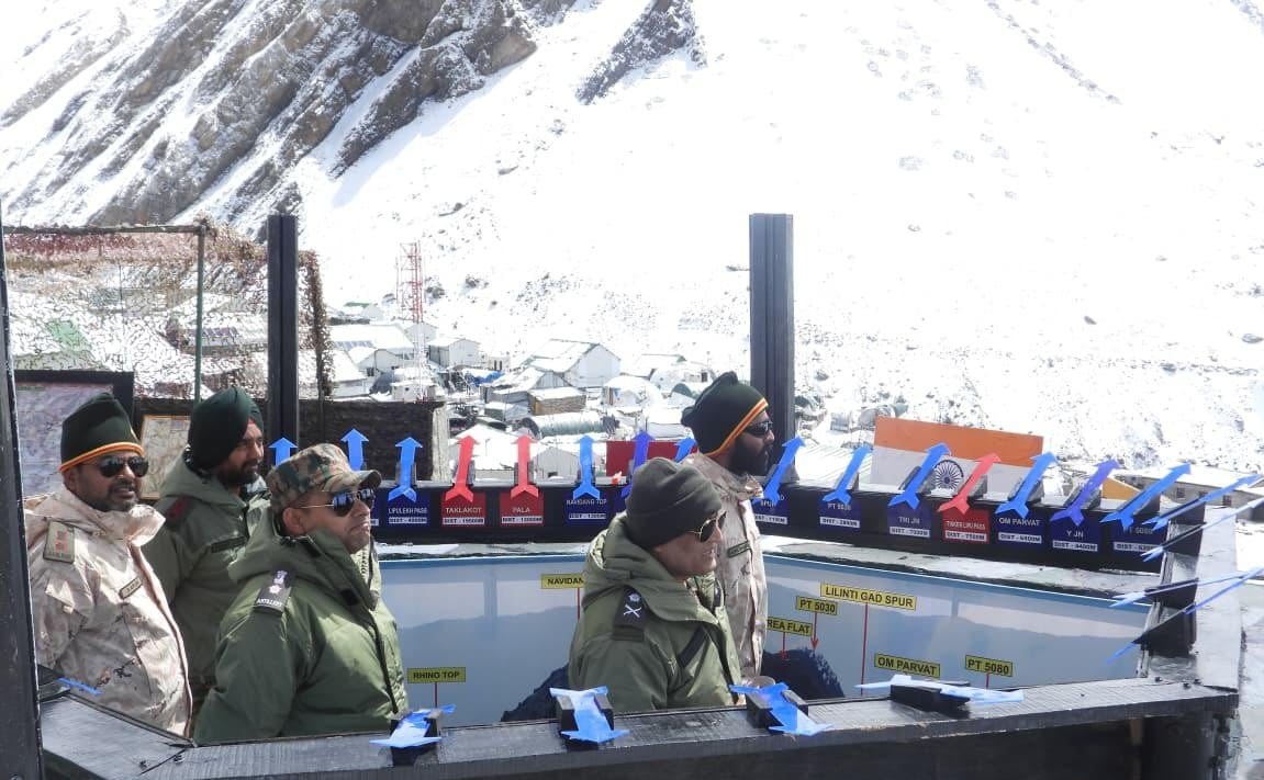 Maj Gen Amaresh Gunjan Reviewing