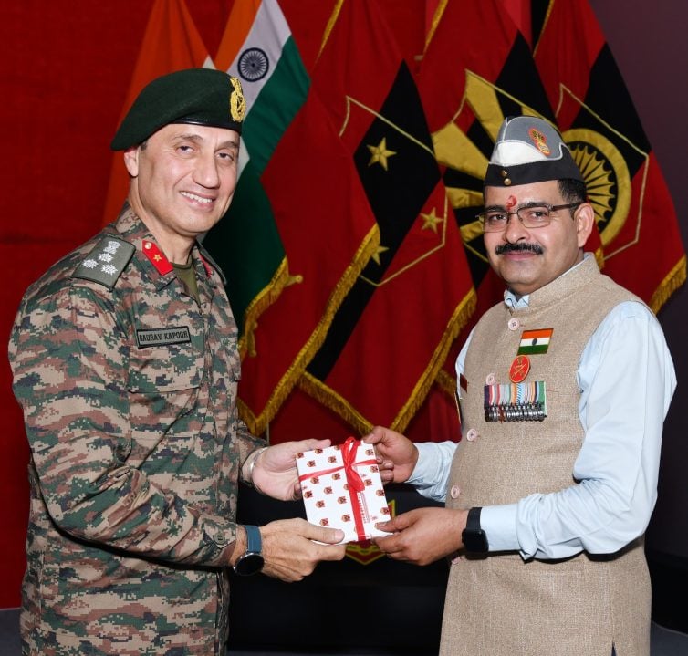 Officer Giving Memento 1