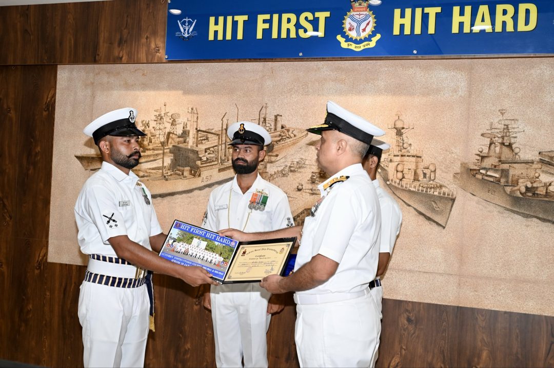 Officer Presenting Award