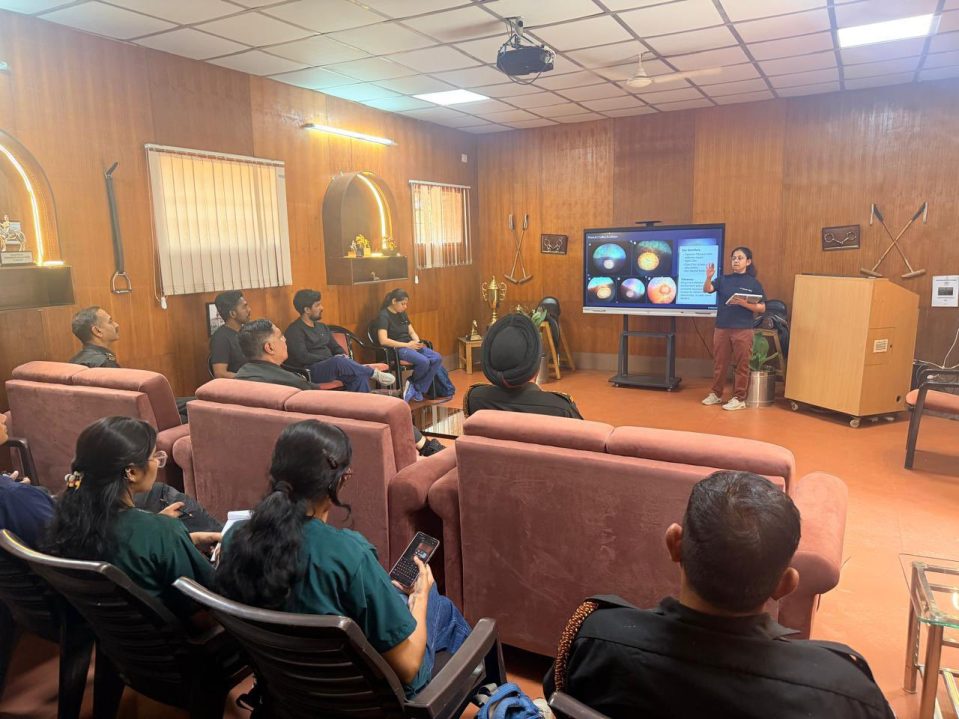 Officer Watching Presentation