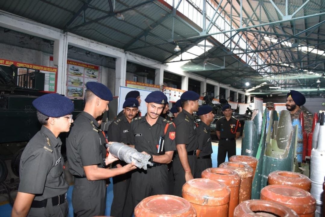 Officers Checking Equipment