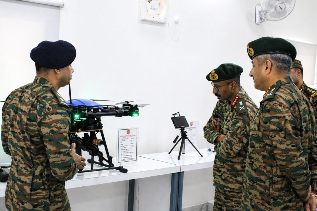 Officers Reviewing Drone