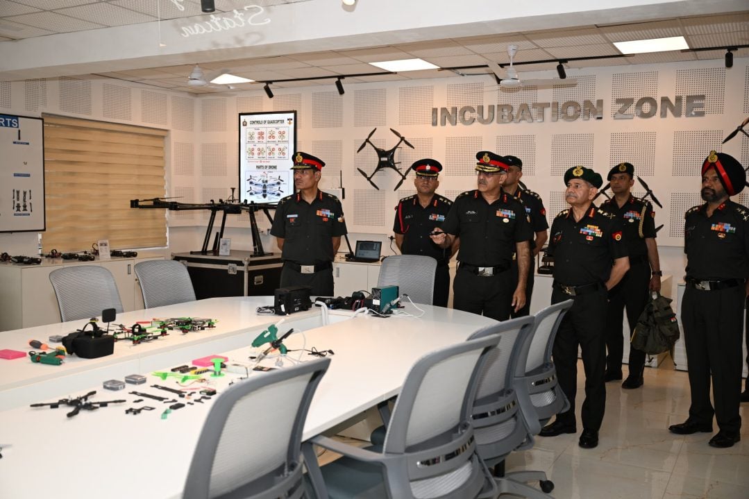 Officers Reviewing Drones