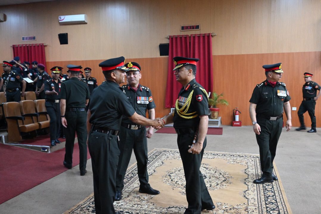 Officers Shaking Hands