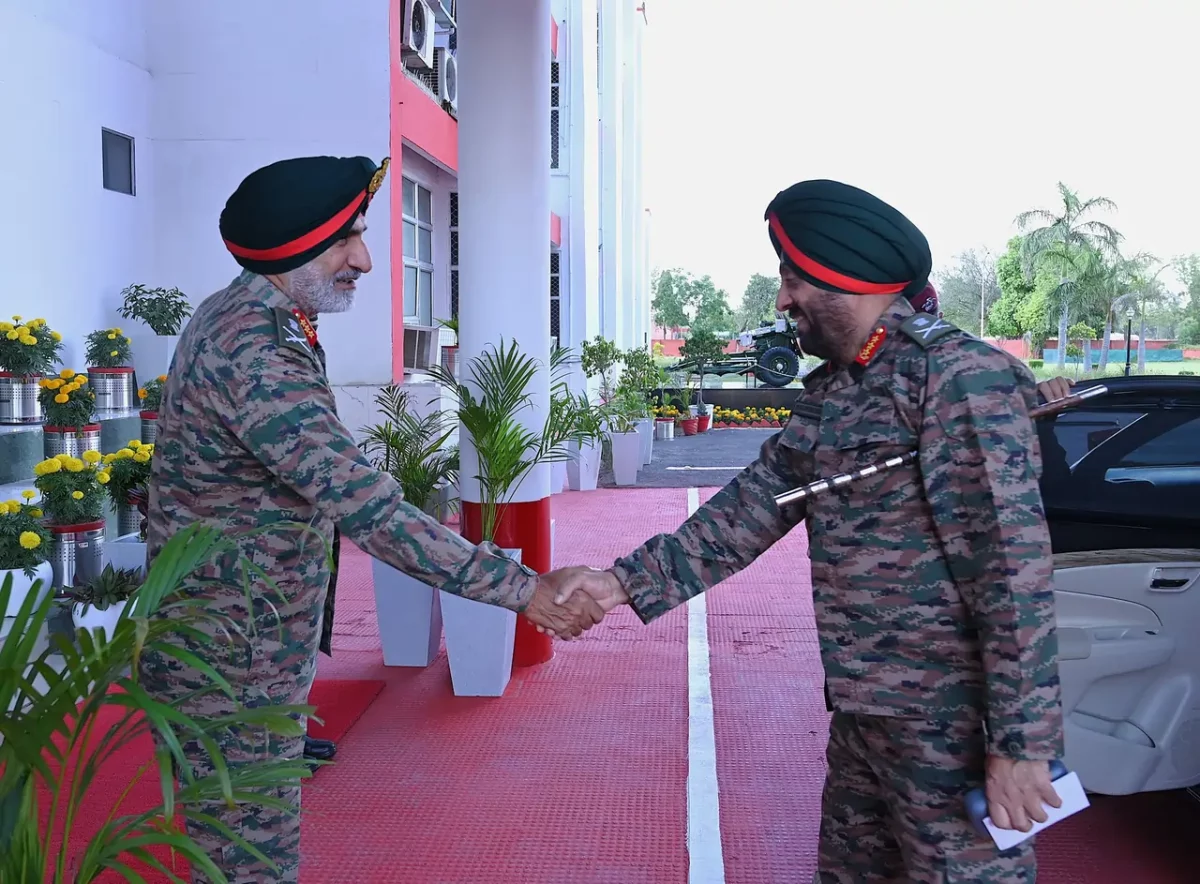 Officers Shaking Hands