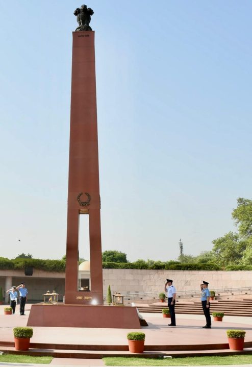Officers at War Memorial