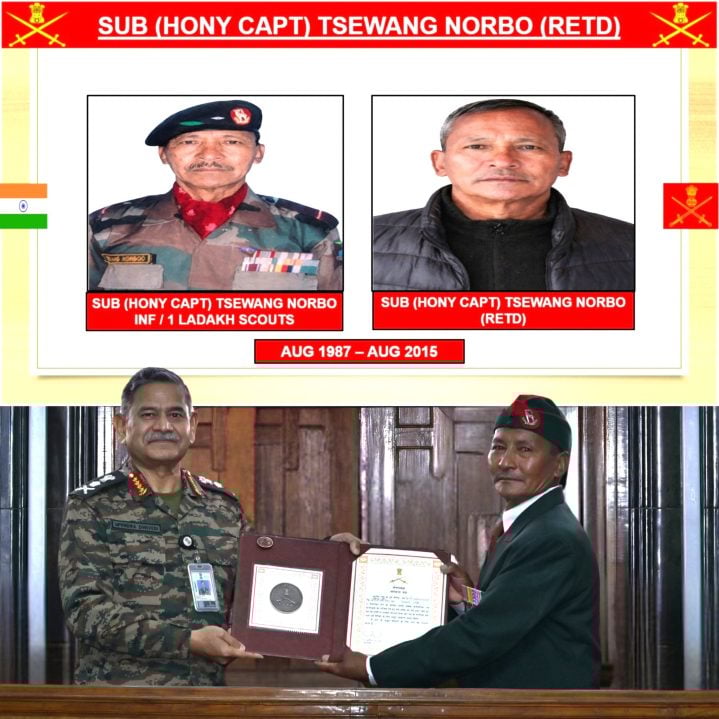 Sub Hony Capt Norbo Getting Award