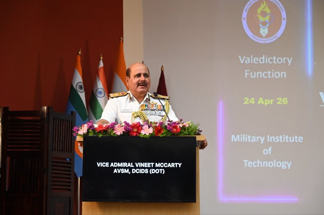 Vice Admiral Vineet McCarty Talking