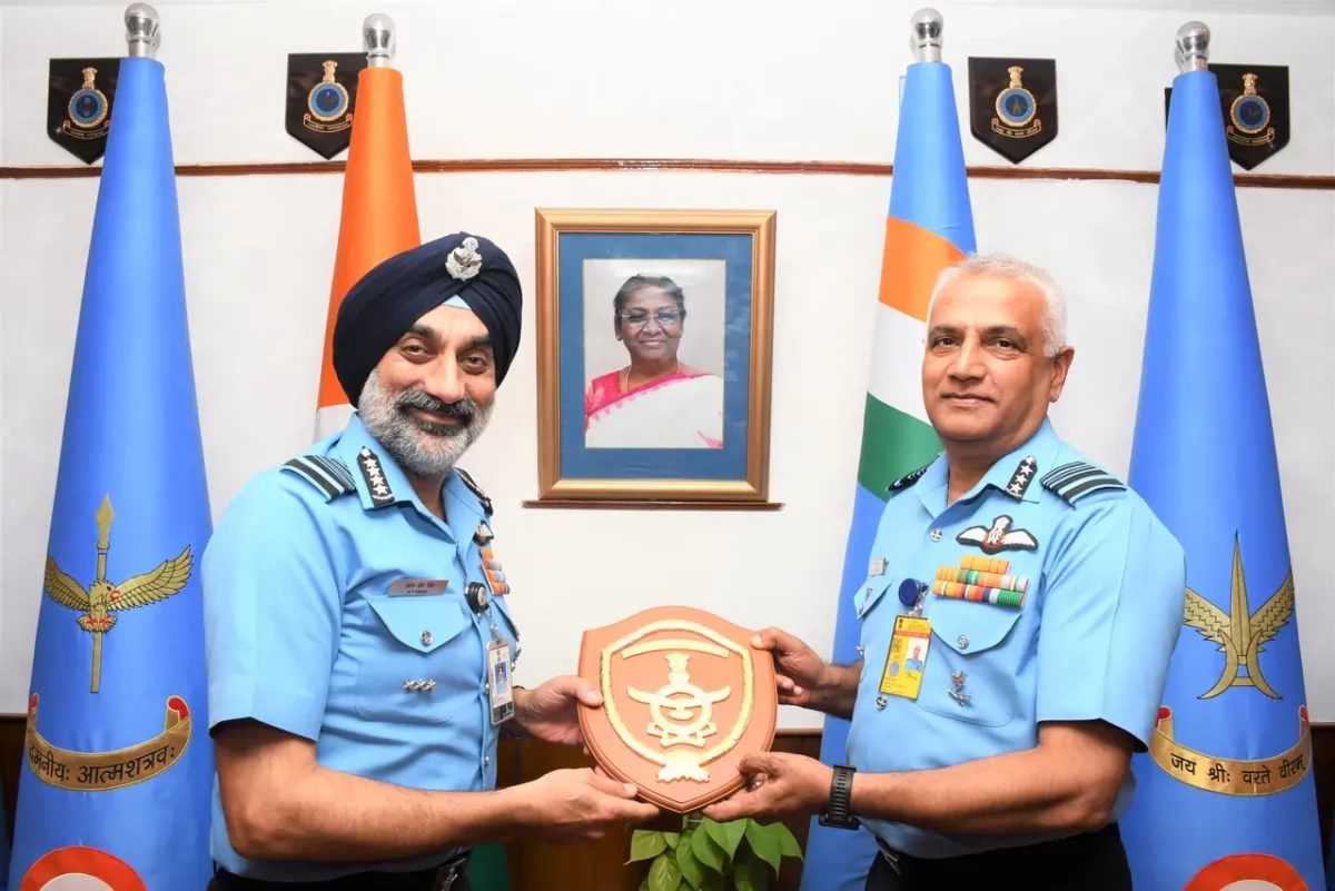 Air Chief Marshal AP Singh Giving Award