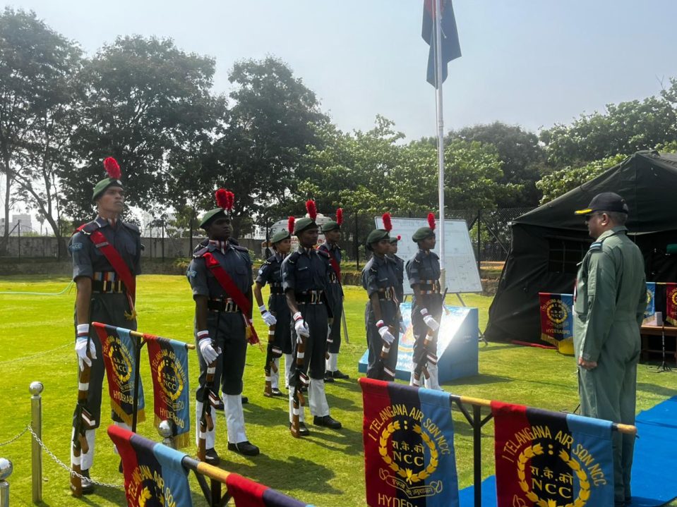 Air Commodore Sailani Reviewing