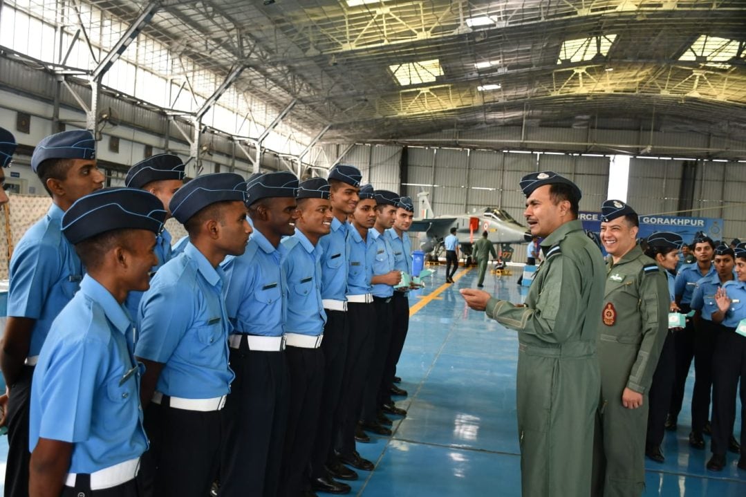 Air Marshal B Manikantan Interacting