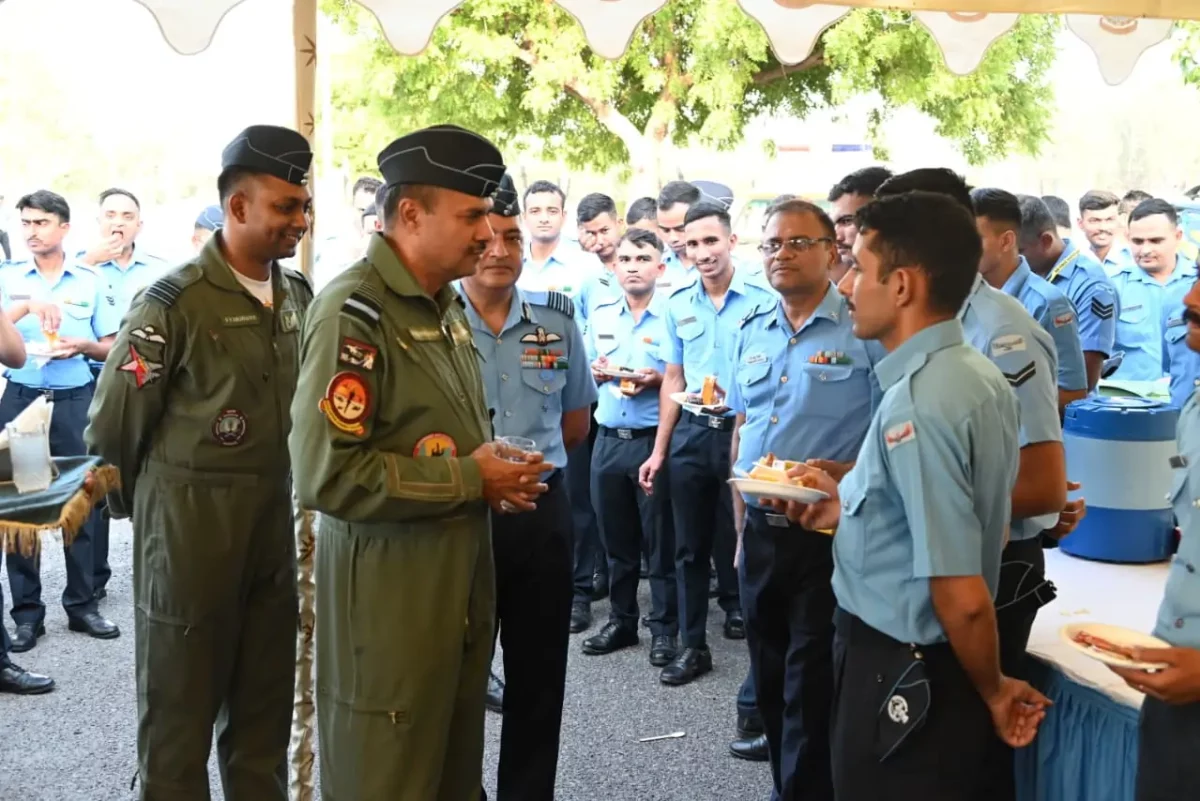 Air Mshl B Manikantan Interacting