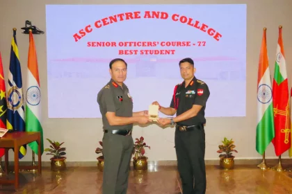 Col Pradeep Singh Getting Award