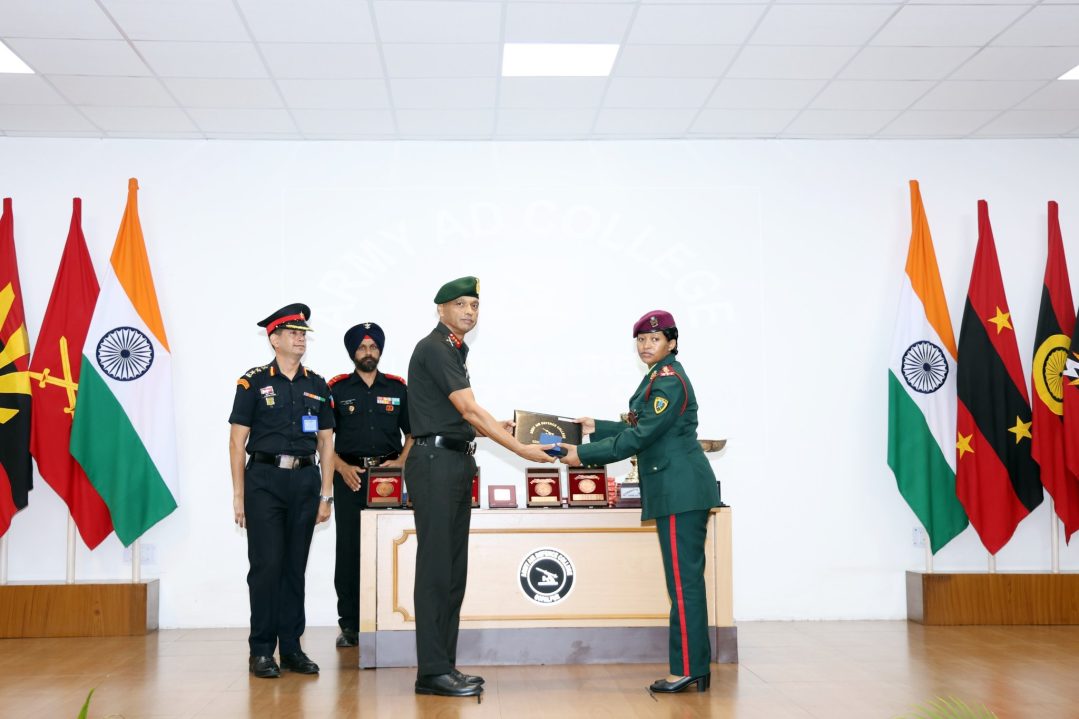 Foreign Officer Getting Award