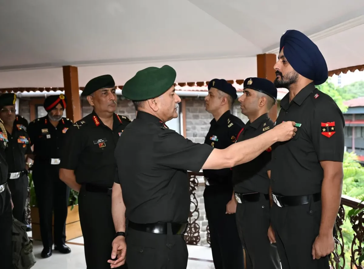 General Dwivedi Commending