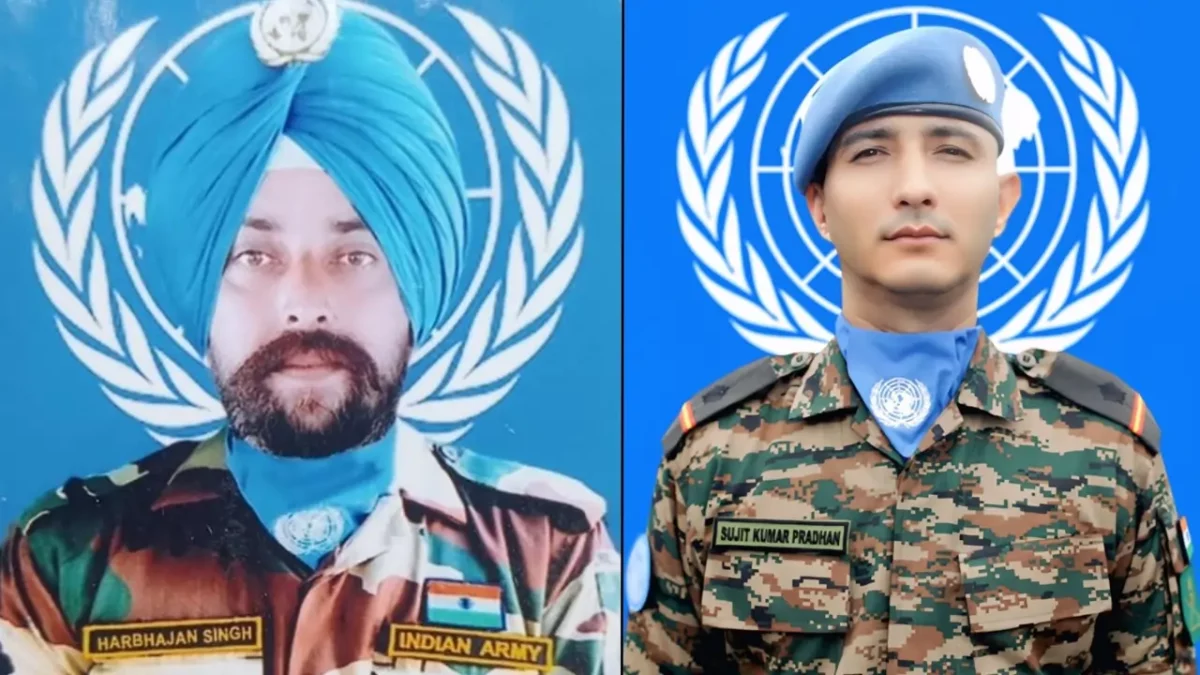 Lance Havildar Harbhajan Singh and Naib Subedar Sujit Kumar Pradhan