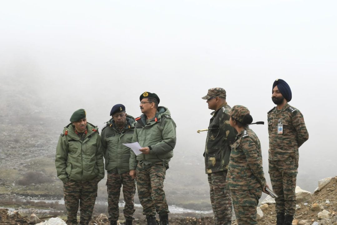 Lt Gen CG Muralidharan Reviewing 2