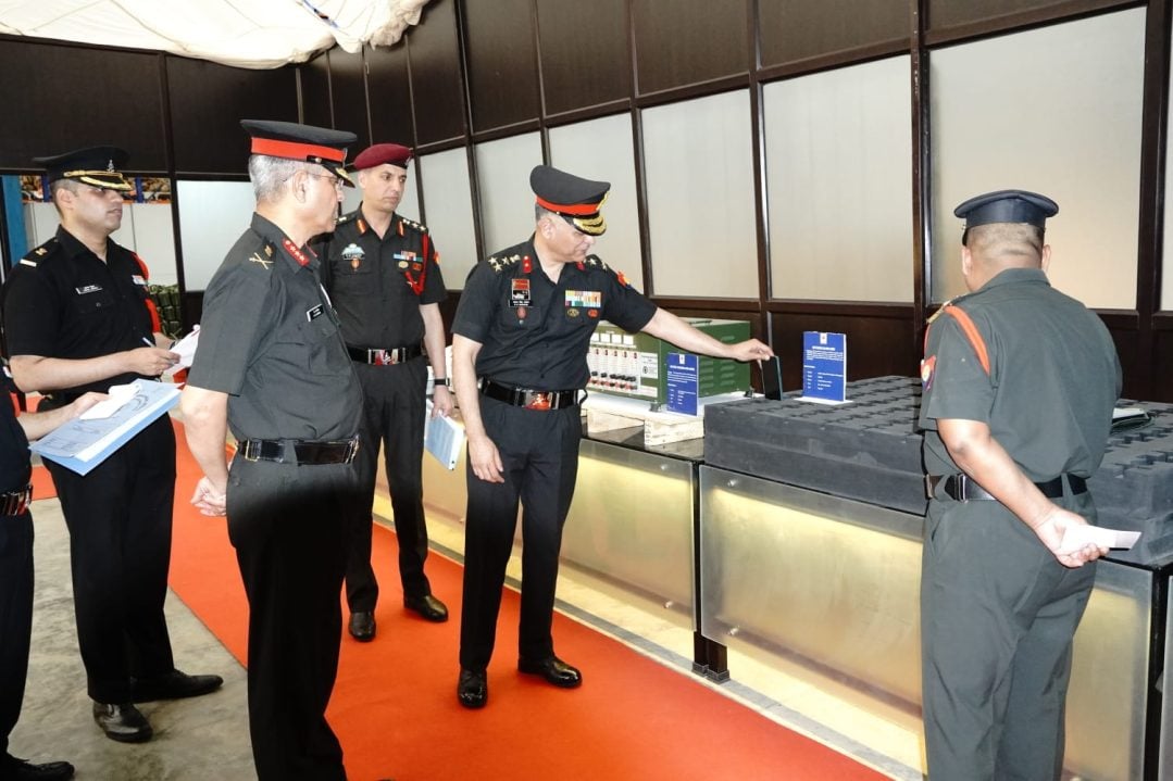 Lt Gen DG Misra Reviewing