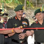 Lt Gen Dinesh Singh Rana Cutting Ribbon