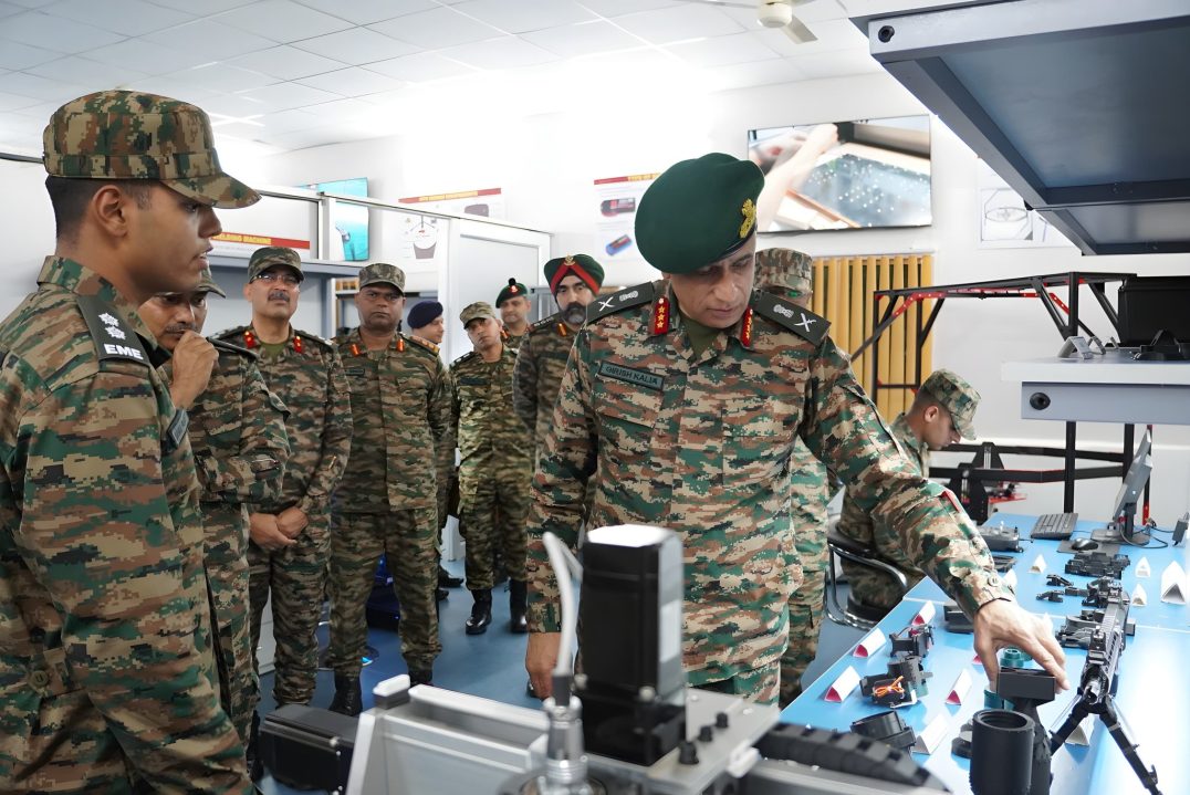 Lt Gen Girish Kalia Reviewing 1
