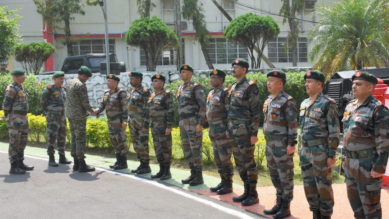 Lt Gen Girish Kalia Shaking Hands