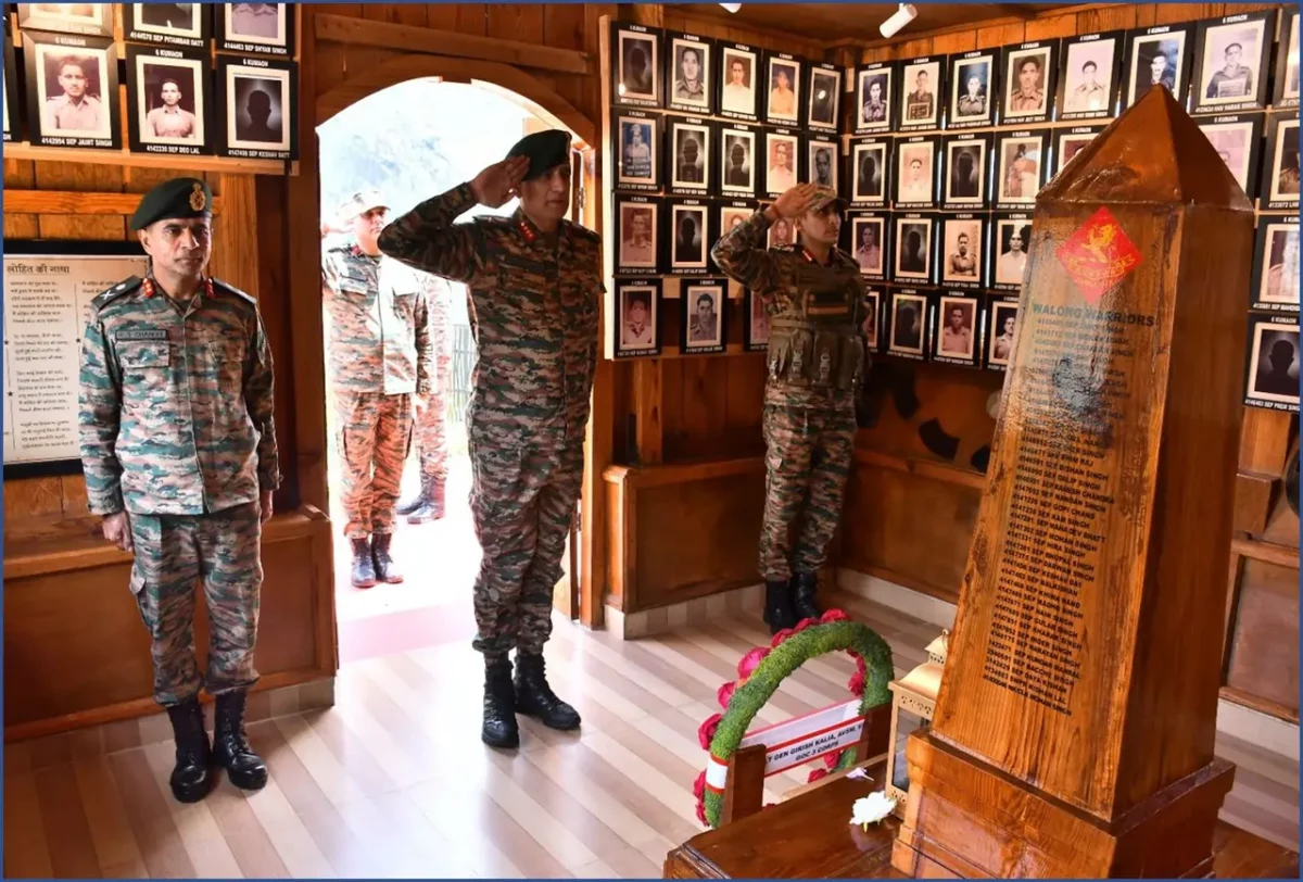 Lt Gen Kalia Saluting