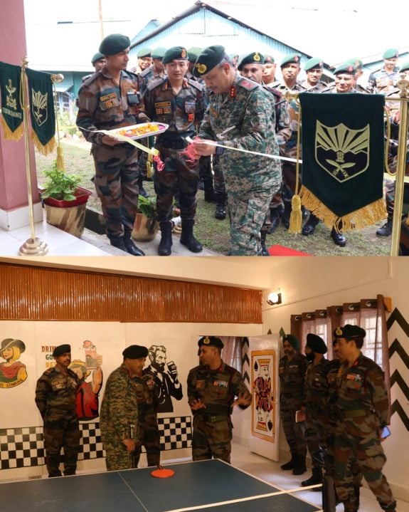 Lt Gen Lakhera Reviewing