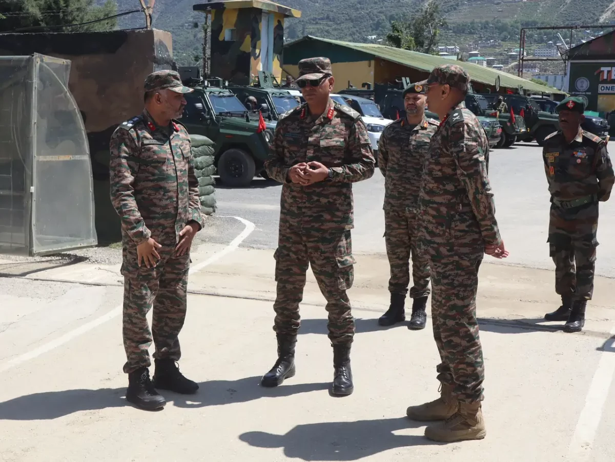 Lt Gen PK Mishra Reviewing 1