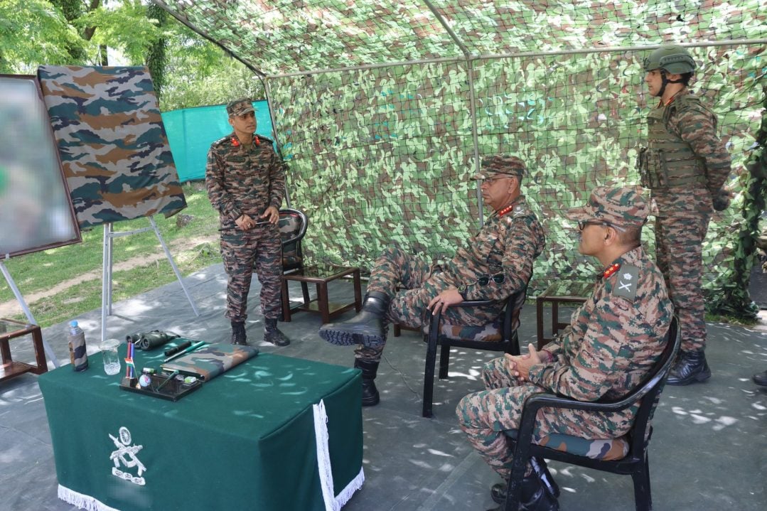 Lt Gen PK Mishra Reviewing 4