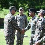 Lt Gen PK Mishra Shaking Hands 1