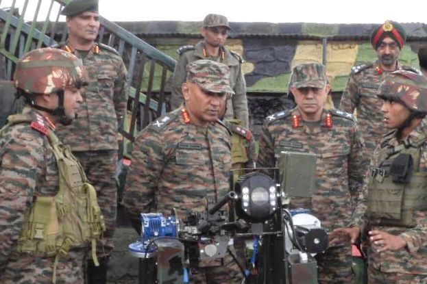 Lt Gen Pratik Sharma Reviewing 1
