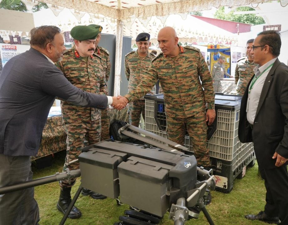 Lt Gen Pratik Sharma Shaking Hands