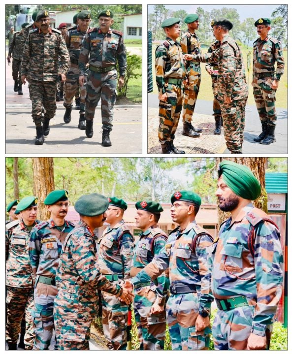 Lt Gen VMB Krishnan Reviewing 2