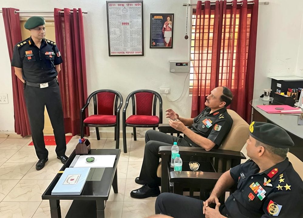 Maj Gen Bimal Monga Interacting