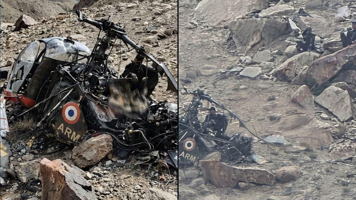 Major General Among Three Injured After Army Cheetah Helicopter Crashes in Ladakh