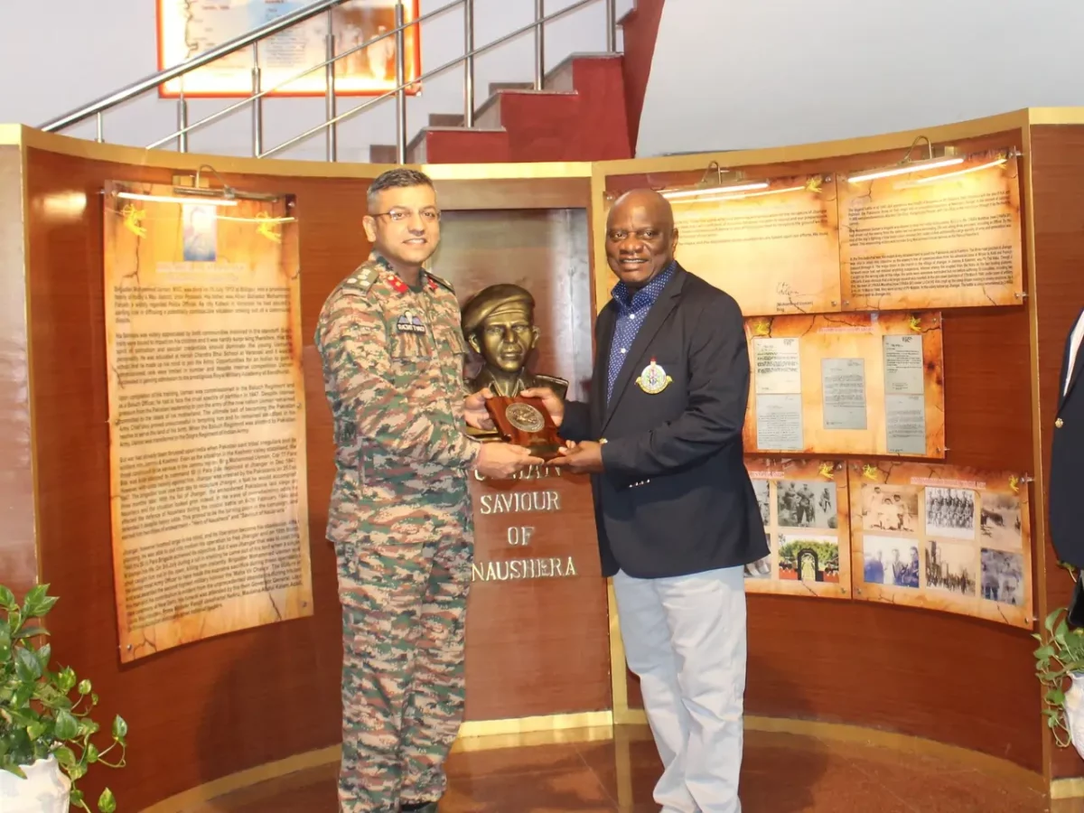 Officer Giving Memento