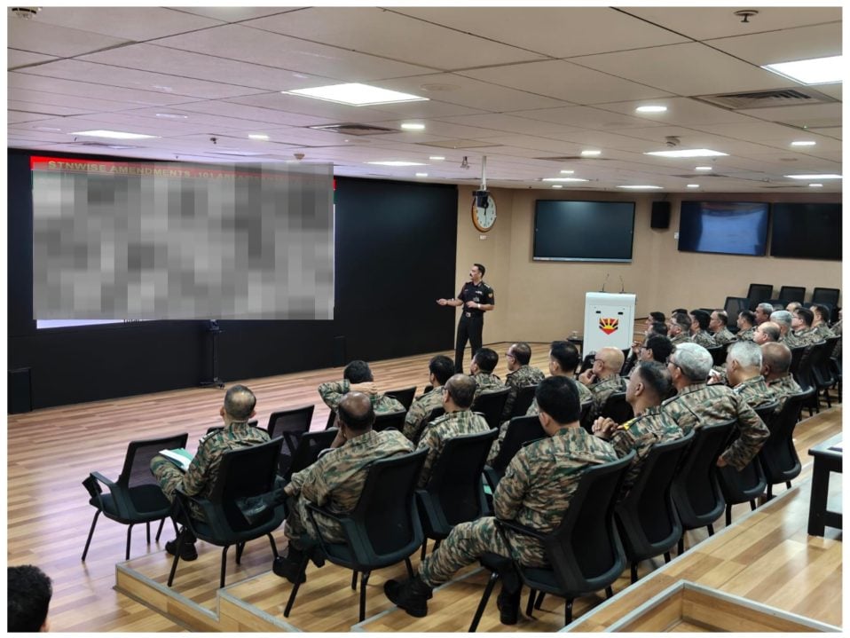 Officer Giving Presentation