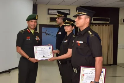 Officer Receiving Award 1