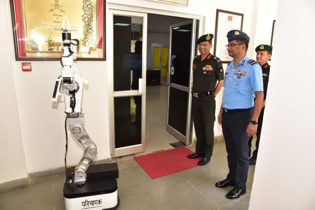 Officer Reviewing Equipment