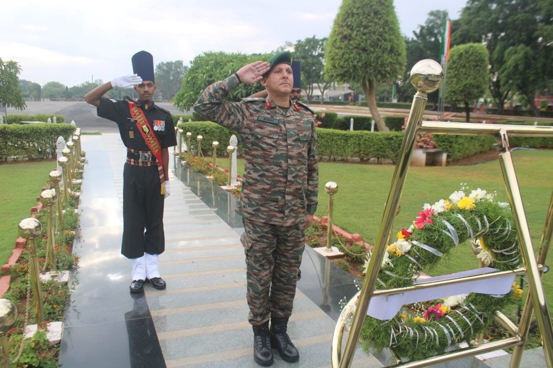 Officer Saluting