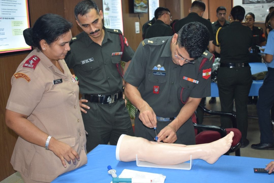 Officer Using Injection