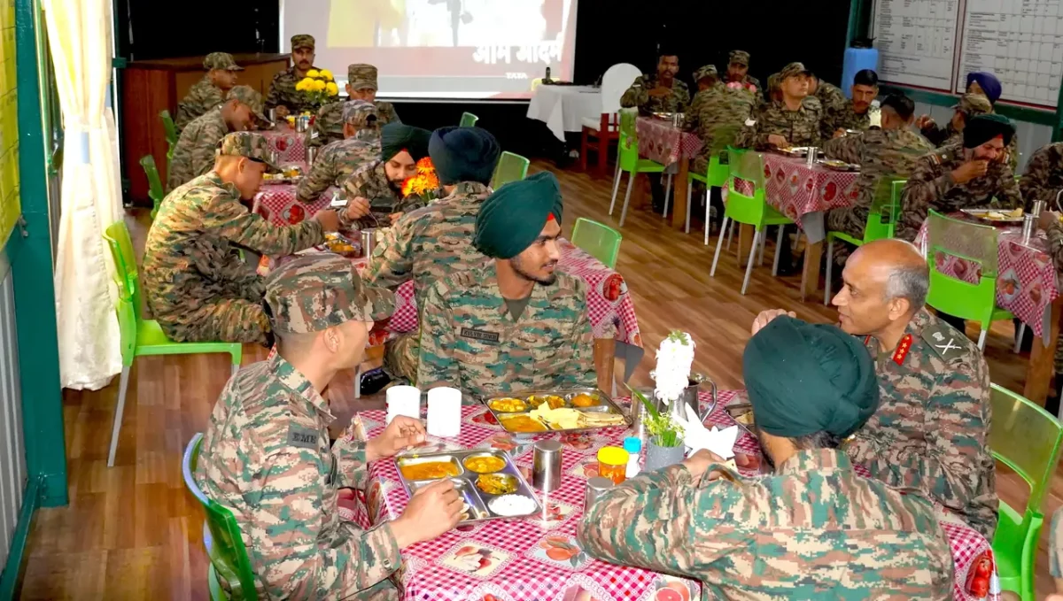 Officers Eating