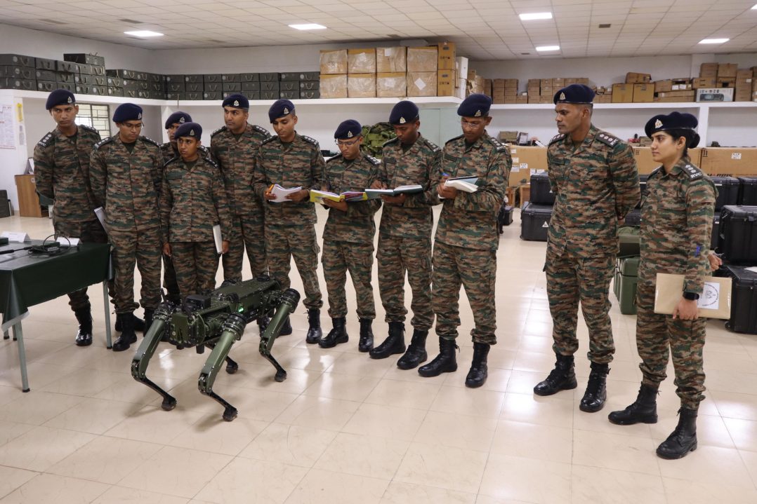 Officers Reviewing RoboDog