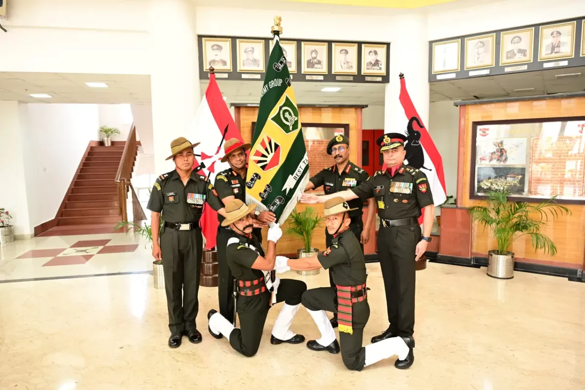 Officers in Ceremony