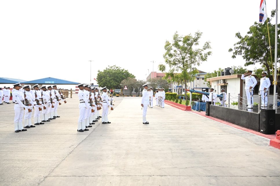 Officers in Ceremony