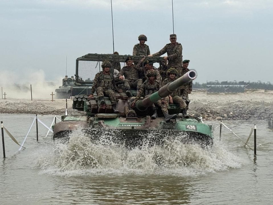 Officers on Tank